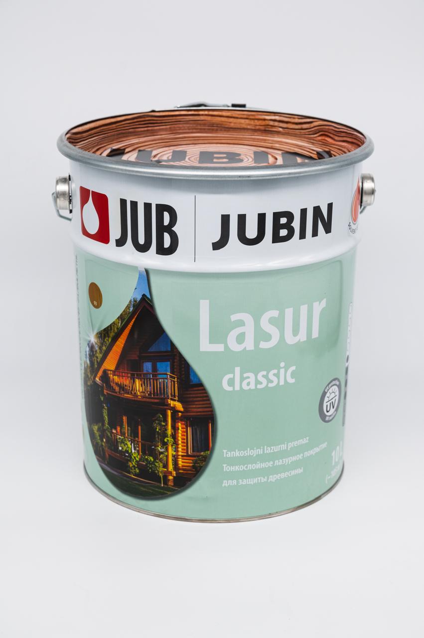 Тонкослойное лазурное покрытие JUBIN Lasur Classic 10 л